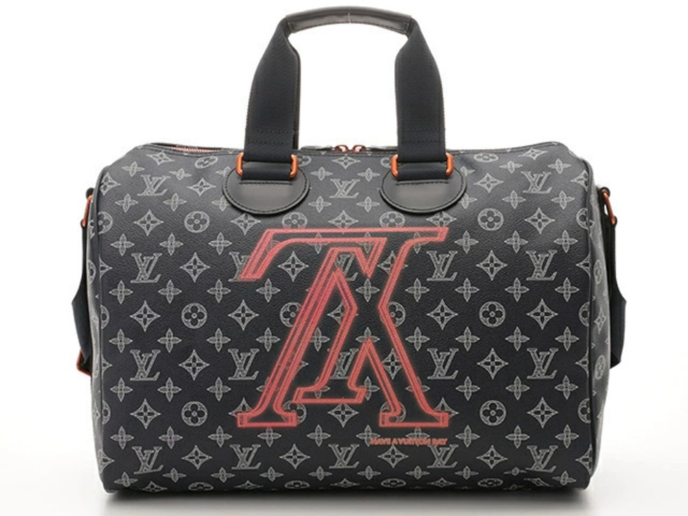 LOUIS VUITTON Speedy Handbag Upside Down